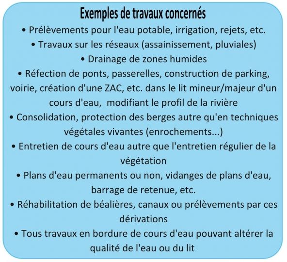 Les travaux concernés